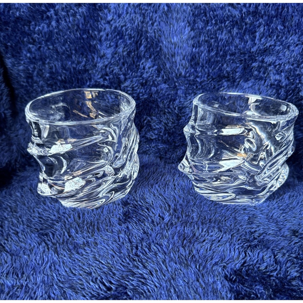Iceberg‎ Glacier Whiskey Tumblers Heavy Oval 10oz Griper Glass For Spirits Storm